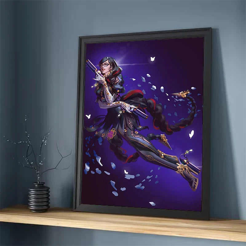Painting on Canvas Wall Art B-Bayonetta Decorative Pictures for Living Room Decor Home Decoration Interior Paintings Poster the