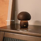 Frendorf | MushroomGlow™ Holzpilz LED Tischlampe | Natürliche Deko Beleuchtung | Stimmungslicht für Zuhause