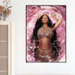 Moderne Pink Ästhetik Wandkunst Sängerin Nicki Mina HD Öl auf Leinwand Poster und Drucke Zuhause Schlafzimmer Wohnzimmer Dekor Geschenke