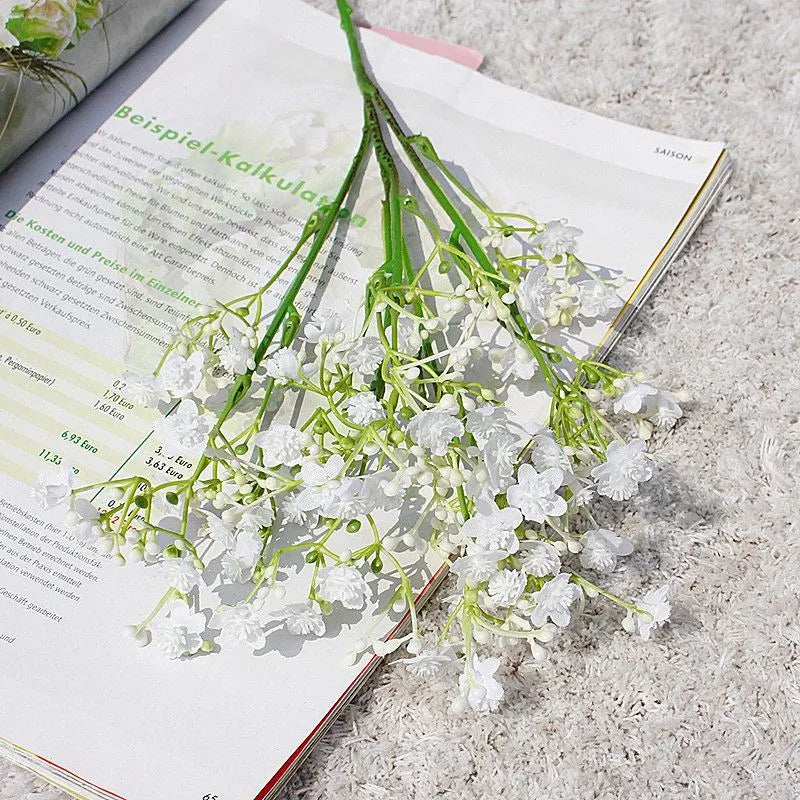 Frendorf | 1 Bundle Gypsophila Künstliche Blumen – Hochzeitsdeko Plastikblumen Vase für Zuhause, Party & Veranstaltungsdekorationen