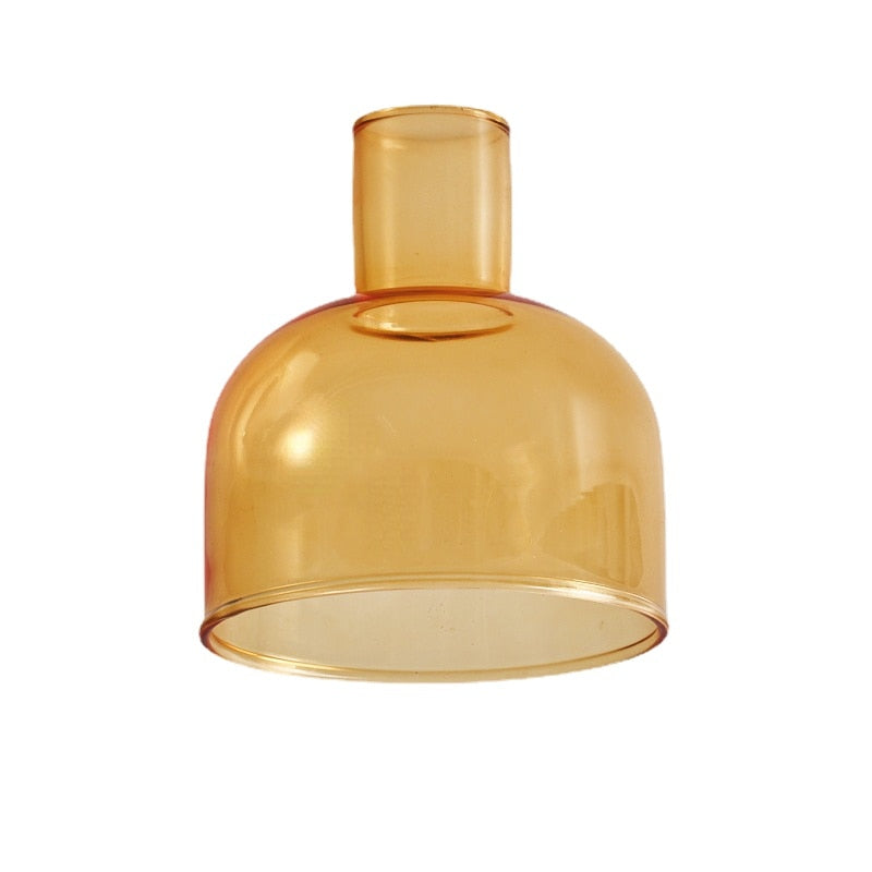 Farbenfroher Glas-Teelichthalter
