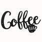 Coffee Bar Sign Metal Hanging Wall Art Plaque Black Letter Silhouette Cafe Kitchen Dining Room Decoration Bar Pub Club Poster