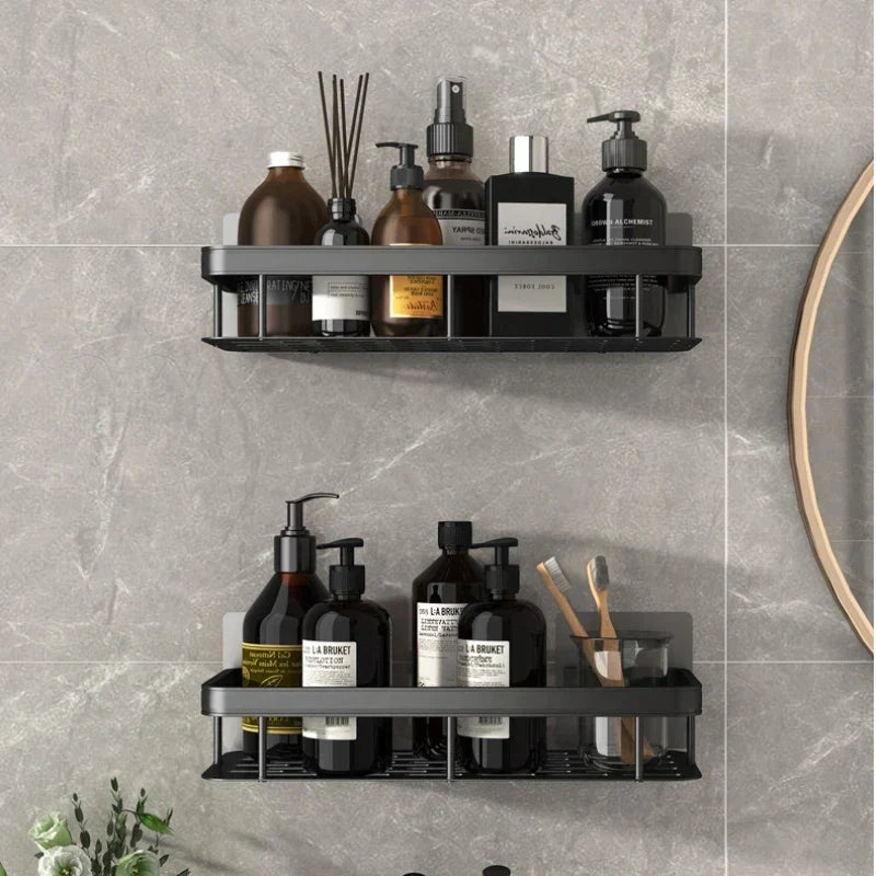 Frendorf | Badezimmer-Eckregal ohne Bohren: Stilvolle und praktische Aufbewahrungslösung für die Dusche