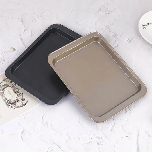 Frendorf | BakePro Edelstahl Backform | Rechteckig | Antihaftbeschichtung | Für Kekse, Kuchen & Aufläufe