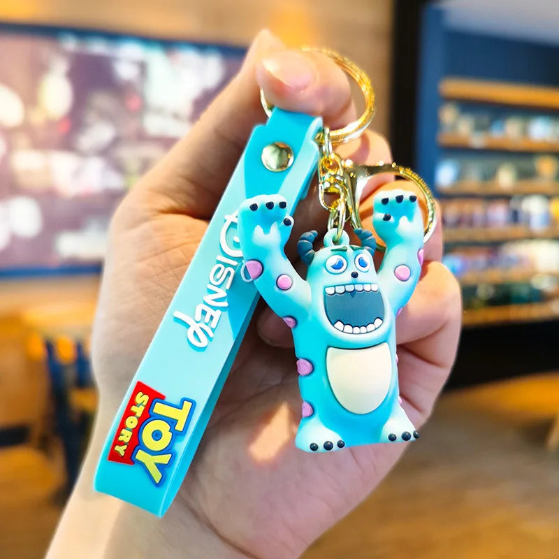 Anime Disney Schlüsselanhänger - Süßer Mickey Mouse, Minnie, Lilo und Stitch Cartoon Schlüsselring, Ornament und Autoanhänger, Perfekte Geschenke für Kinder