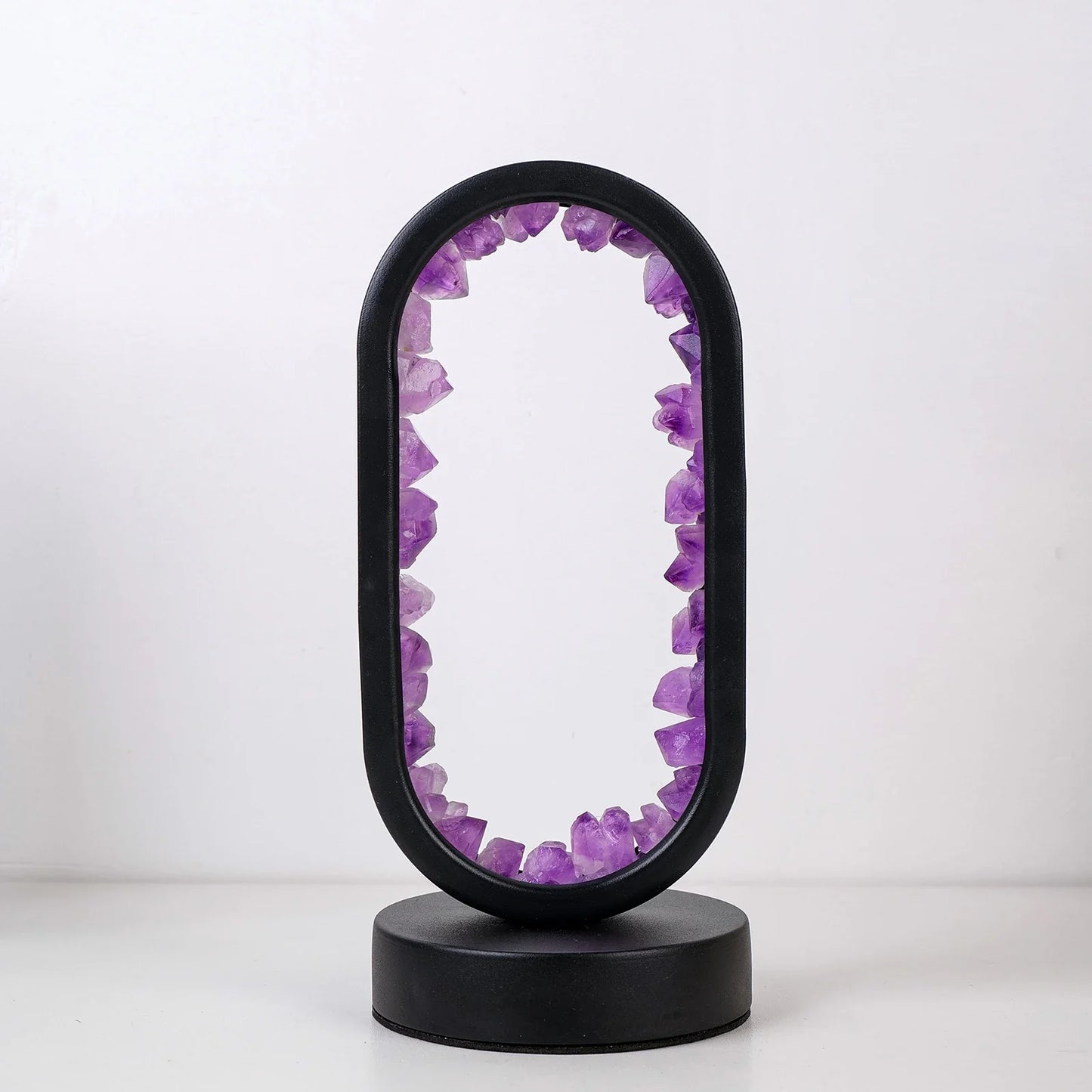 Natürliche Amethyst Oval Nachtlicht