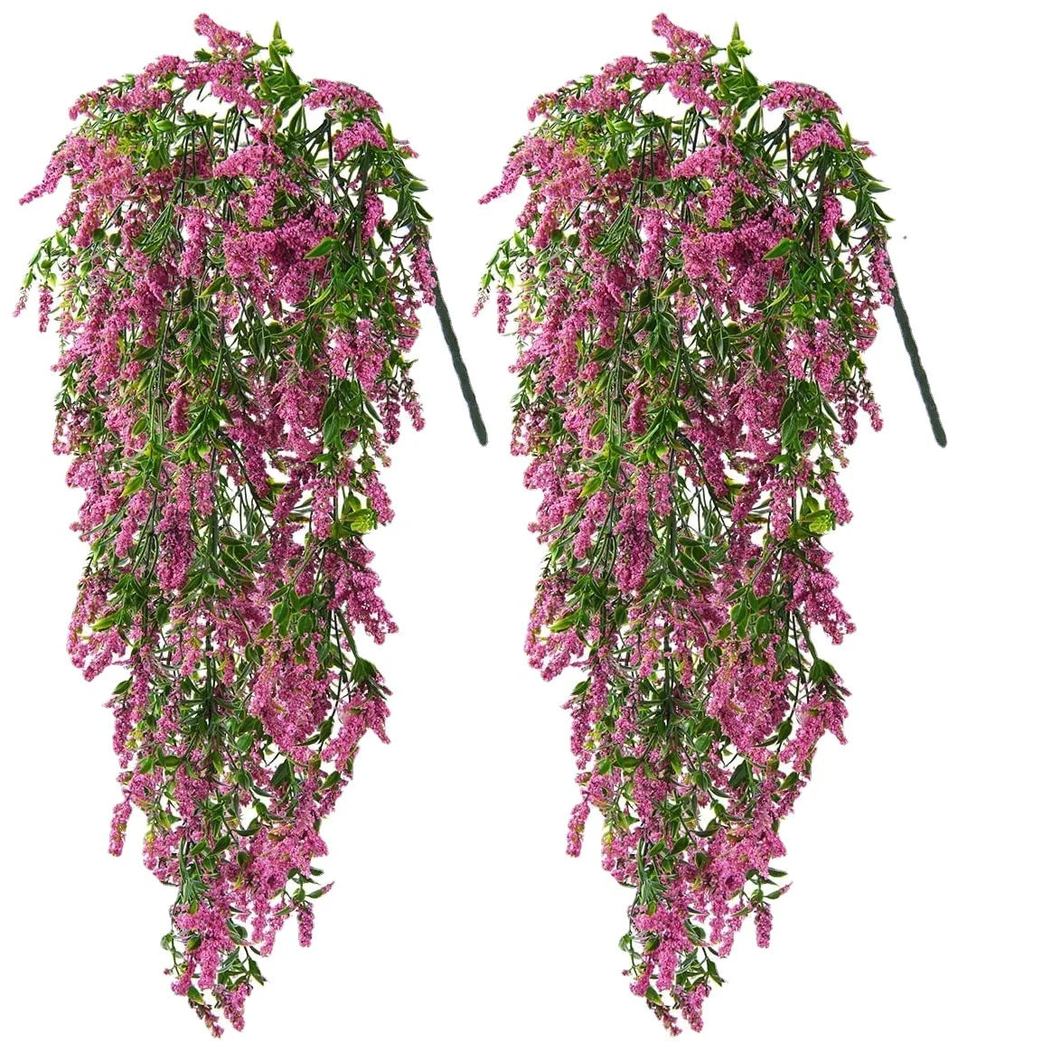 Frendorf | 2PCS Künstliche Schleierkrautblumen & Efeuranke – Faux Lavendel Hängende Pflanzen für Hochzeit, Garten und Wohnkultur