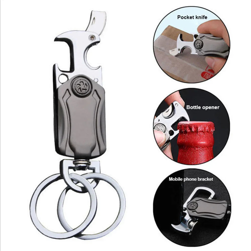Multifunktionaler Metall Spinner Schlüsselanhänger