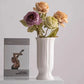 Frendorf | Vasea Nordic Große Keramikvase | Minimalistische Trockenblumenvase | Tisch- & Wohnzimmereinrichtung für Blumenarrangements