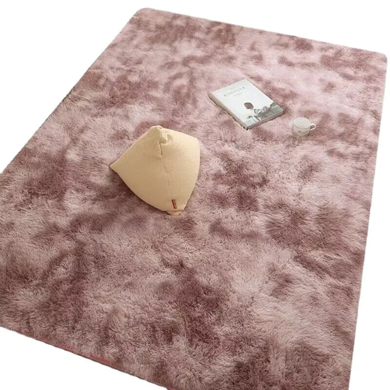 Weicher großer Teppich Wohnzimmer Plüsch Lounge Bodenmatte Schlafzimmer Bett Weicher Samtteppich Kinderzimmer Rutschfester dekorativer Teppich