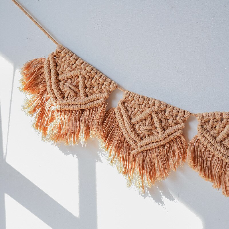 15*100CM Nordische Handgewebte Quaste Wandteppich Böhmische Wandhängende Dekoration Zuhause Homestay Dekorative Anhänger Ästhetische Zimmer deco
