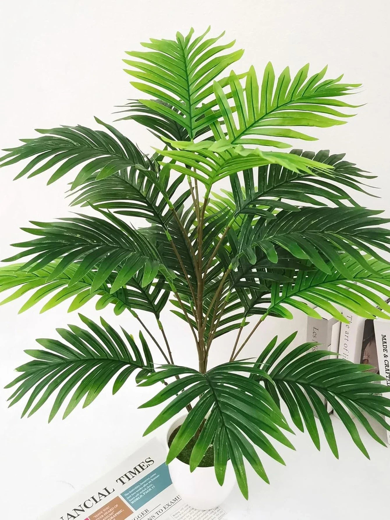 Frendorf | 1pc Künstliche Palmenpflanzenblätter – Faux Monstera & Schildkrötenblatt für Außen- & Innendekoration – Große tropische Palmenbaum-Imitationsblätter