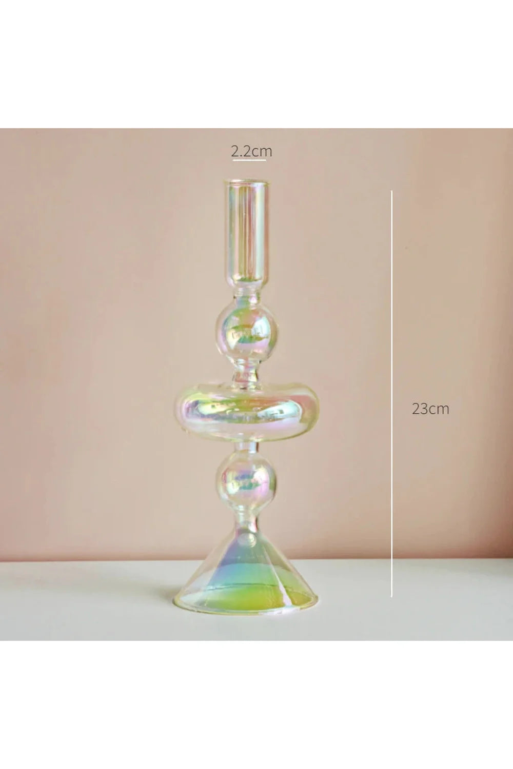 Regenbogen Glas Kerzenhalter