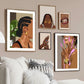 Moderne Wandkunst Malerei Mode Mädchen Haar- und Nagelsalon Wohnzimmer Dekor Poster und Druck für Schlafzimmer und Wohnzimmer