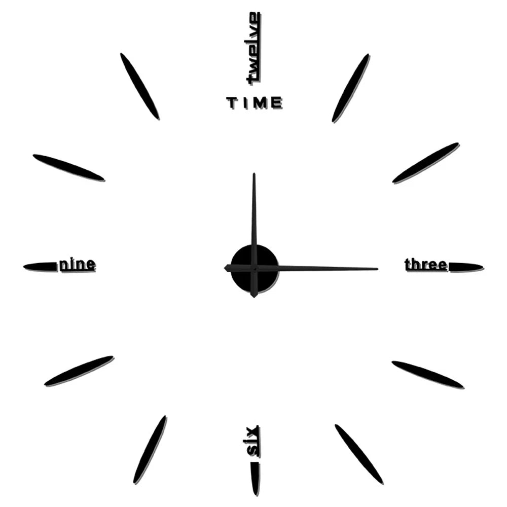 Neue große einzigartige Stil Acryl Wanduhr