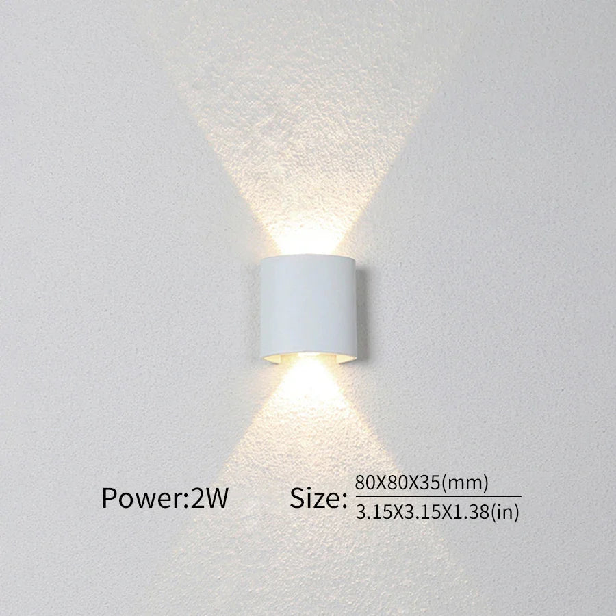 Moderne Beleuchtung, Innen- oder Außenbereich: Die vielseitige LED-Wandleuchte