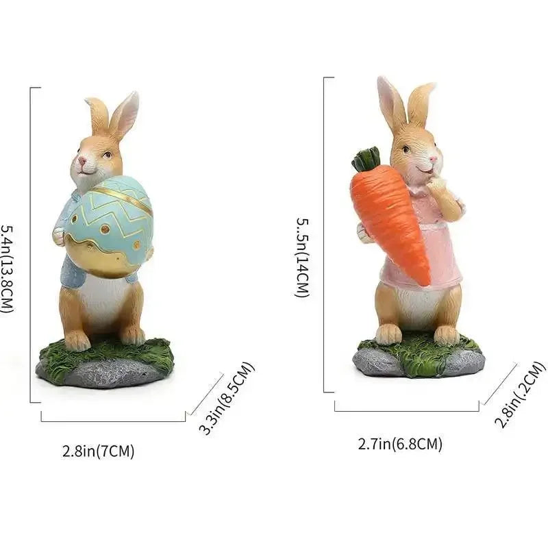 Osterdekoration DIY Strohkaninchen Exquisite Handgeschenke - Simulationskaninchen Wohn- und Gartenornamente für die Osterfeier