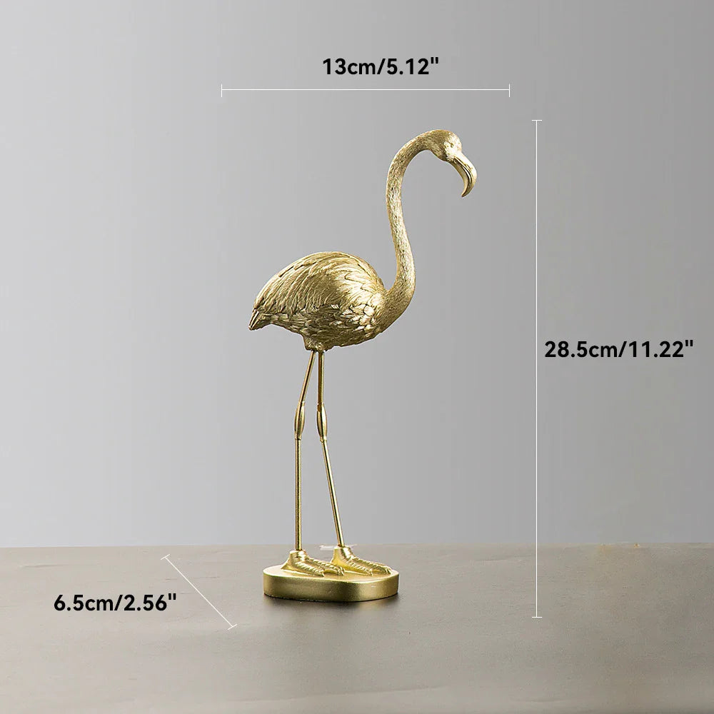 Nordic Flamingo Figurine Figure Statue Sculpture Living Room Office Wedding Party Ornaments Home Decor Decoration Accessories
