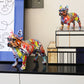 Bunte stehende Französische Bulldogge, Kunstharz-Statue, Dekoration, Haustier-Hund, DIY-Graffiti-Kunsthandwerk, Desktop-Tierstatue-Ornament.