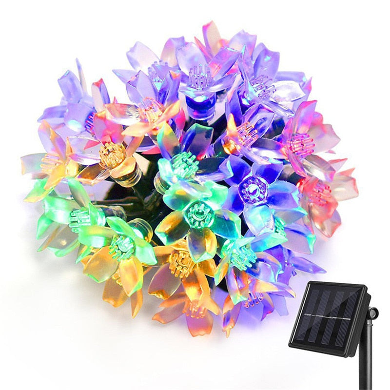 Florale Garten Mehrfarbige Solarbetriebene LED Streifen
