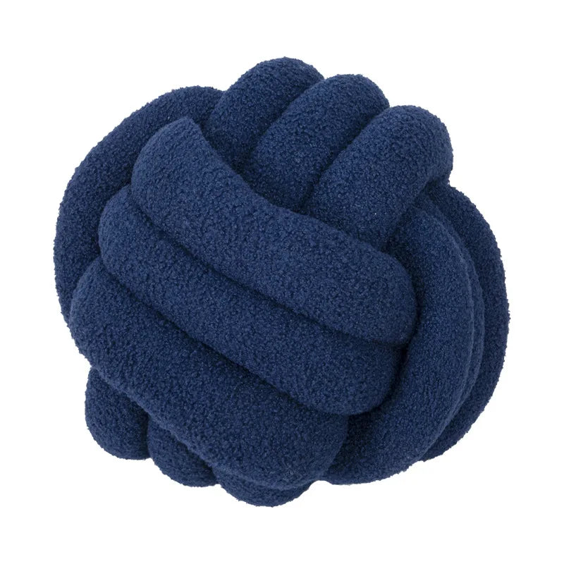 Gooi Kissen - Gemütlich - Handgeknoteter Ball - Lammfell