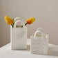 Nordic Dekorative Vase Handtasche Keramik Vase Dekoration Zuhause Blumen für Dekor Tischdekoration Zubehör Raumdekoration Vase Geschenk