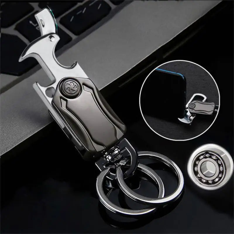 Multifunktionaler Metall Spinner Schlüsselanhänger