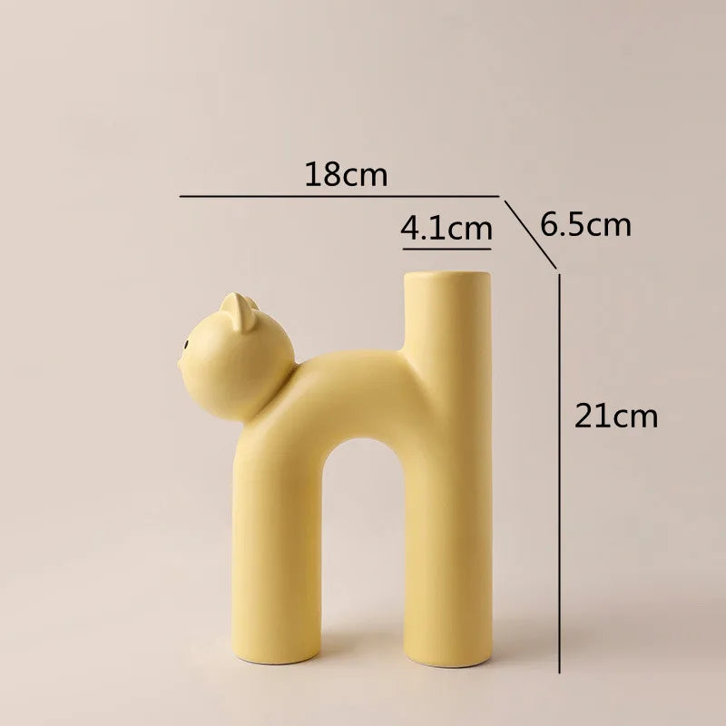 Frendorf | Mini Cat Elegante Minimalistische H-förmige Blumenvase