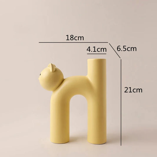 Frendorf | Mini Cat Elegante Minimalistische H-förmige Blumenvase