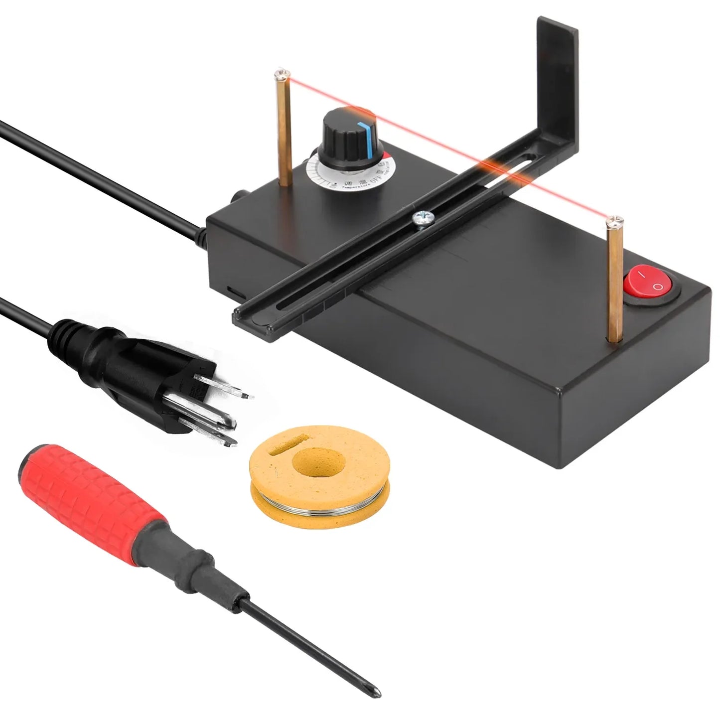 Kleine Heißdrahtschneidemaschine: Manuelle elektrische Heizbandschneider - Ideal für DIY-Handwerksprojekte und elektromechanisches thermisches Schneiden