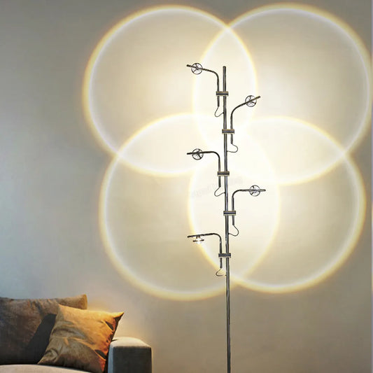 Italienisches Design LED Stehleuchte – Regenbogen-Projektionslampe für atmosphärisches Licht