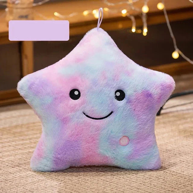 LED Stern Plüschlicht - Weiches Leuchtsternkissenpuppe, Stofftier für Kinder & Wohnkultur, Perfektes Geburtstagsgeschenk
