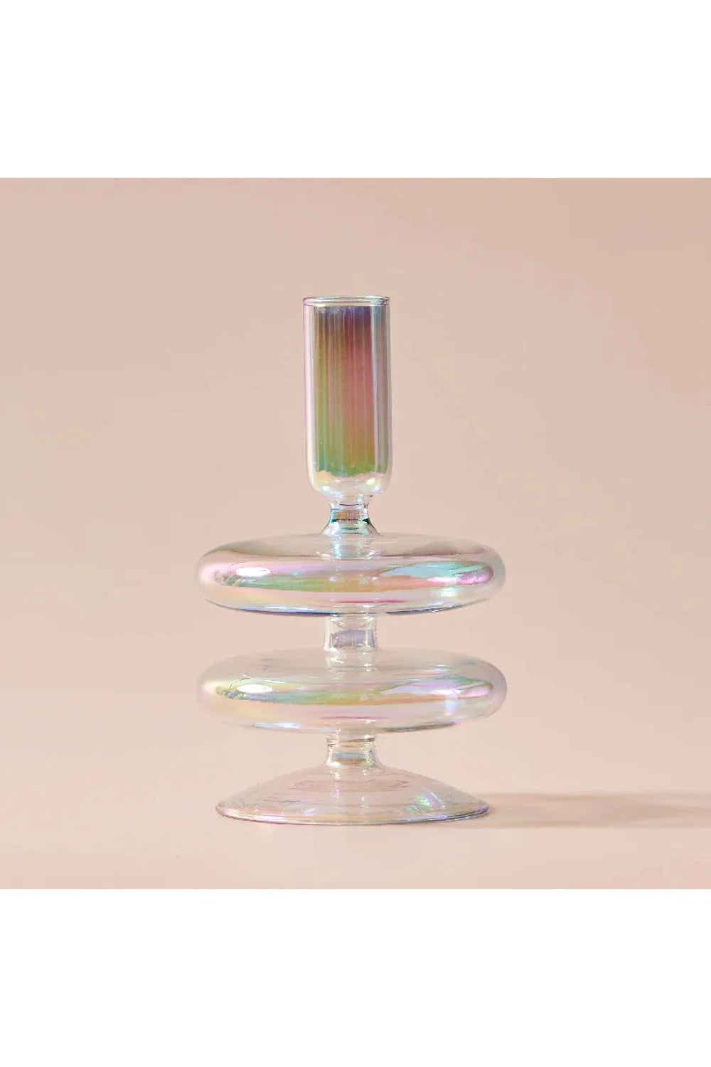 Regenbogen Glas Kerzenhalter