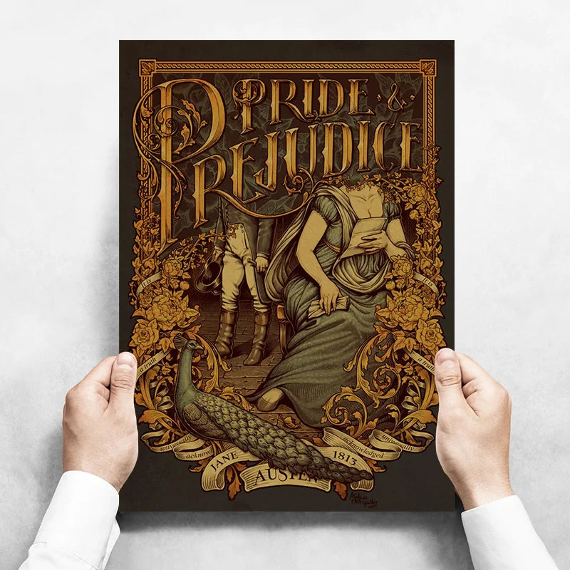 Art Nouveau Kraftpapier Poster Vintage Zuhause Zimmer Bar Café Dekor Ästhetische Kunst Wandgemälde