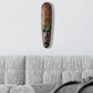Holzmaske Wandbehang Massivholz Schnitzerei bemalt Facebook Wanddekoration Bar Home Dekorationen Afrikanische Totem Maske Kunsthandwerk