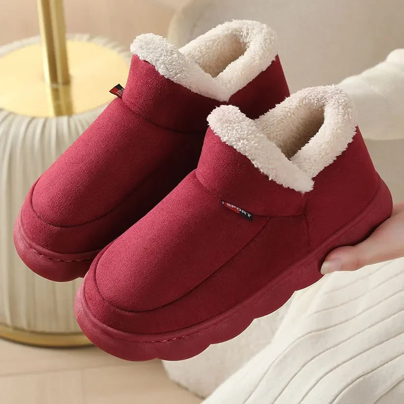 Frendorf | Winter Warme Dicke Pantoffeln | Komfortable Indoor Hausschuhe