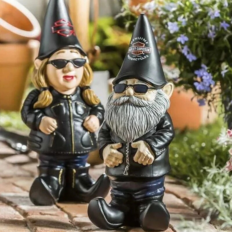 Bezaubernder Lokomotiv-Zwerg Gartenornament