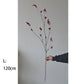 Frendorf | 120CM Chinesischer Stil Zen Blumenarrangement – Künstliche rote Beeren und grüne Obstspieße für Zuhause, Teetisch und Winterdekoration
