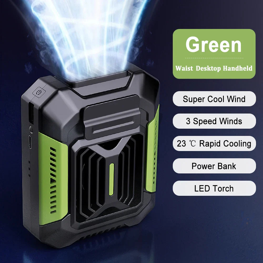 Frendorf | Venturio 3-in-1 Clipventilator | Mit LED & Powerbank | Tragbar & Leistungsstark | 4000 mAh Akku