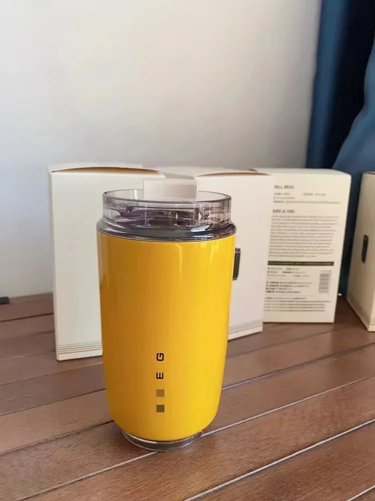 Milchweiß isolierter Edelstahl Reisebecher Thermosbecher