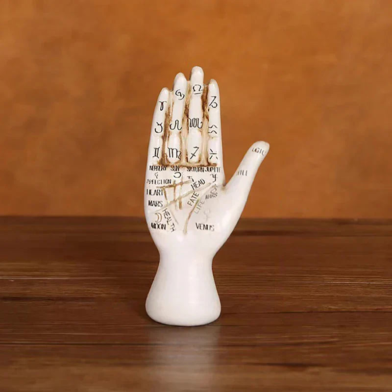 Frendorf | Zodiac-Symbole Mystische Palmistry Hand Skulptur