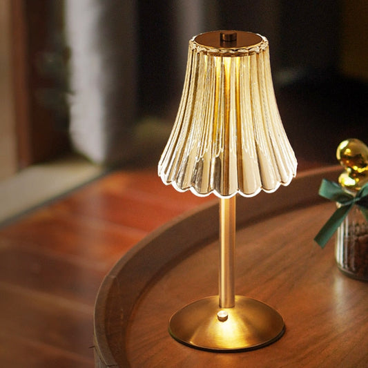 – Goldkristall-Tischlampe
