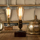 Vintage Industrielle Holz Schreibtischlampe - Kreative LED Nachtlampe für Wohnkultur