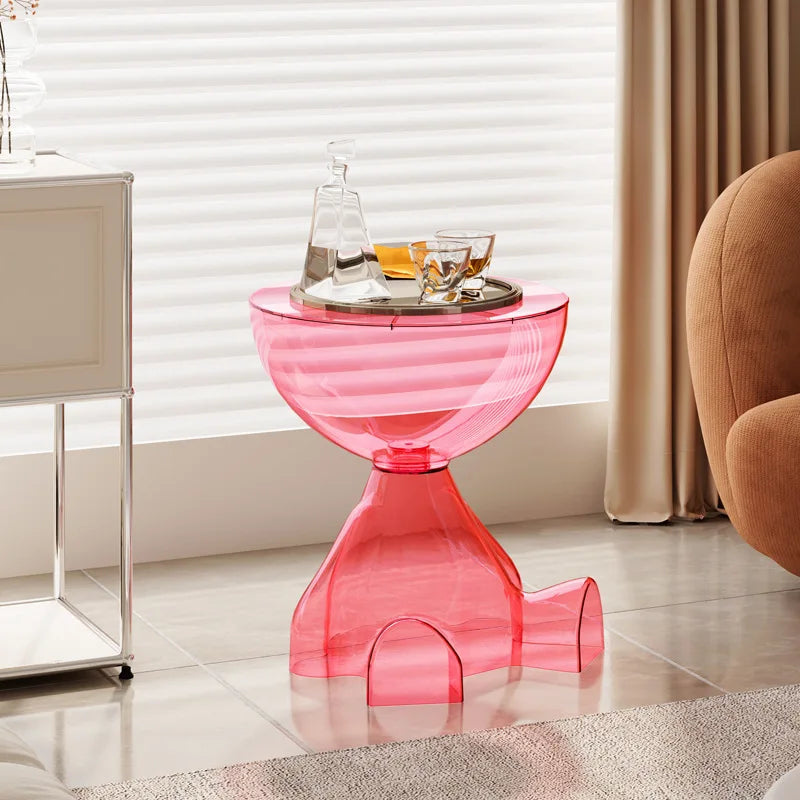 Frendorf | Europäischer Acryl-Transparenter Platzsparender Couchtisch