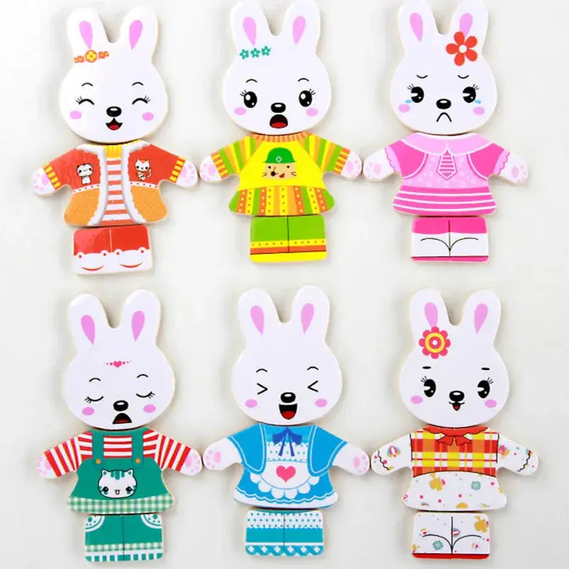 Frendorf | Bildungs-Tierpuzzle-Set – Für kreatives und lehrreiches Ankleiden