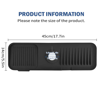 Leeseph Küche Silikon Spüle Wasserhahn Matte - Spritzschutz & saugfähiger Spülen Protector - Küchen Spülen Gadgets