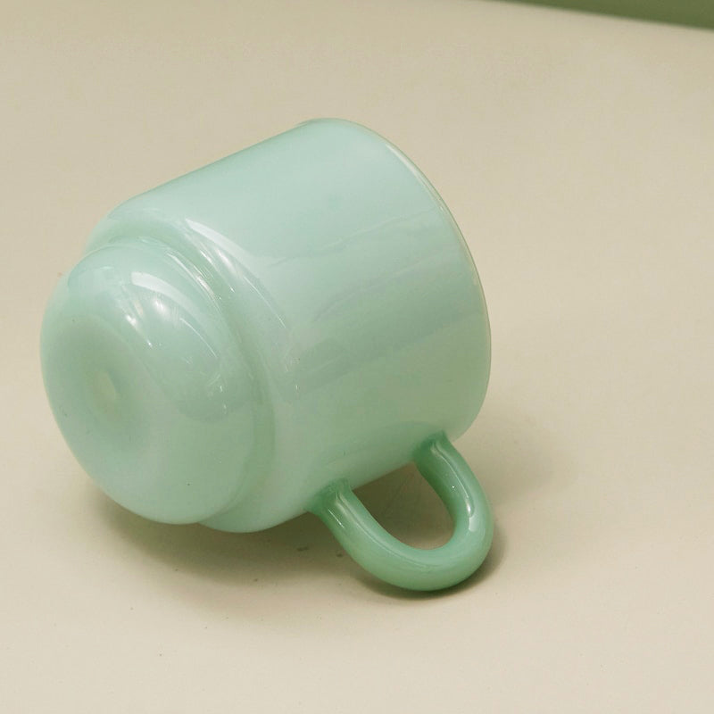 2-colored glass mug
