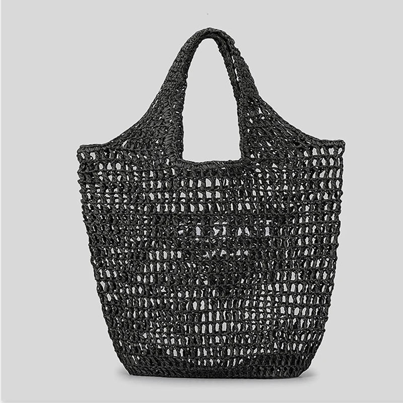 Netzstrohstrick-Strandtasche