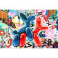 stimmendes Graffiti Ballon Poster