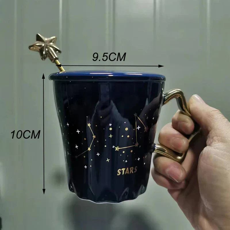 Frendorf | CupBuddy Niedliche Cartoon-Keramiktasse | Kaffeetasse & Milchteebecher | Frühstückstasse als Geschenkidee & Trinkgeschirr